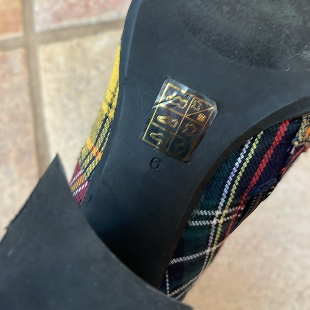 Jeffrey Campbell Siren plaid patchwork bootie size 6 - Picture 7 of 7